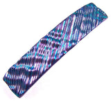 Dichroic Glass Ripple Barrette - Medium by Glass Town USA