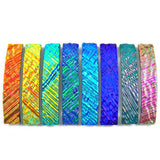 Dichroic Glass Ripple Barrette - Medium by Glass Town USA