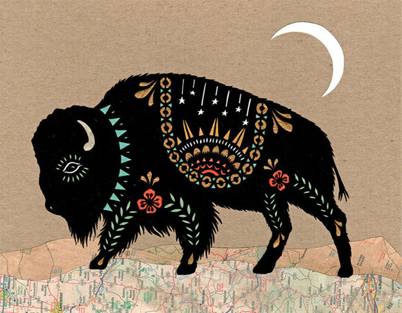 Roaming The Night Print by Angie Pickman