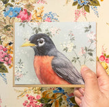 Robin Blank Greeting Card by Emily Uchytil