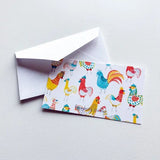 Rooster Friends Tiny Note Cards by Honeyberry Studios