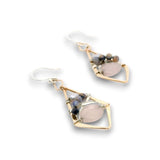 Dynamic Rose Quartz Earrings by Vanessa Savlen