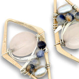 Dynamic Rose Quartz Earrings by Vanessa Savlen