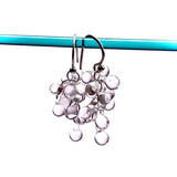 Glass Rossetti Cluster Dangle Earrings by Krista Bermeo