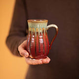 Curved Mug by Blanket Creek Pottery