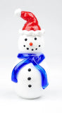 Snowman with Santa Hat by Scott Staats Glass