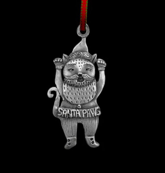 Santa Paws Ornament by Leandra Drumm Designs