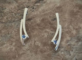 Sapphire Post Earrings by Margie Magnuson