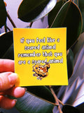 Scared Animal Sticker by Cat Rocketship
