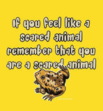 Scared Animal Sticker by Cat Rocketship