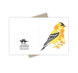 Bundled Up Goldfinch Card by Burdock & Bramble
