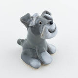 Schnauzer Dog Ceramic "Little Guy" by Cindy Pacileo