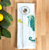 Sea Horses Tea Towel by Chavah's Garden