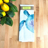 Sea Turtle Tea Towel by Chavah's Garden