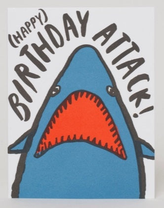 Shark Birthday Greeting Card by Egg Press Manufacturing