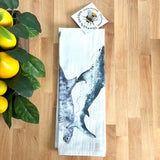 Sharks Tea Towel by Chavah's Garden