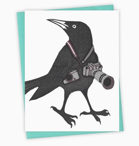 Shutterbug Grackle Card by Burdock & Bramble