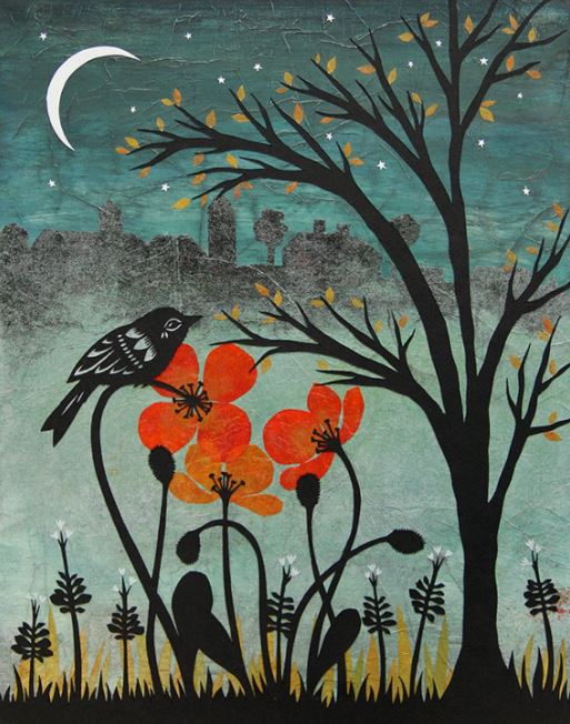 Silent Skyline Print by Angie Pickman