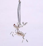 Tiny Flying Reindeer Ornament by Drawn Metal Studios