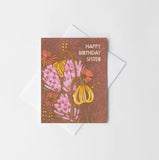 Happy Birthday Sister Card by Heartell Press