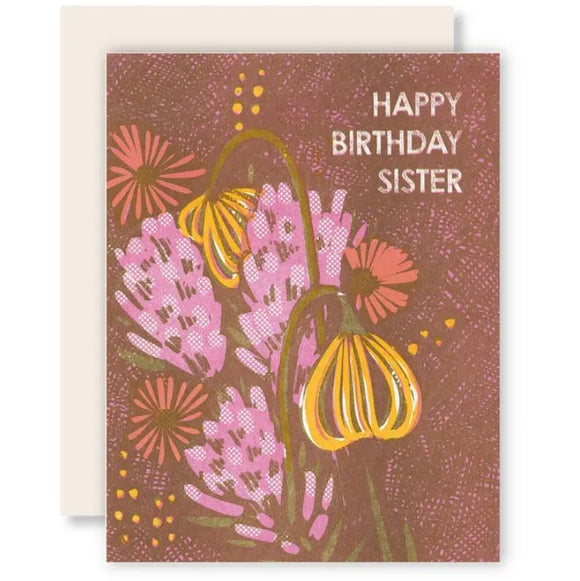 Happy Birthday Sister Card by Heartell Press