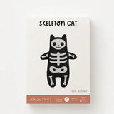 Skeleton Cat Felt Doll Kit by Kiriki Press