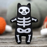 Skeleton Cat Felt Doll Kit by Kiriki Press
