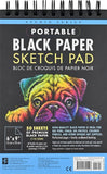 Portable Black Paper Sketch Pad