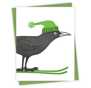 Bunny Slope Grackle Card by Burdock & Bramble