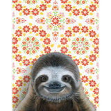 Sloth Blank Greeting Card by Emily Uchytil