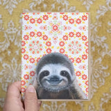Sloth Blank Greeting Card by Emily Uchytil