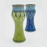 Small Amphora Bud Vase - Half-Pattern by Plays in Mud Pottery