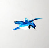 Small Blue Jay by WGK Glass