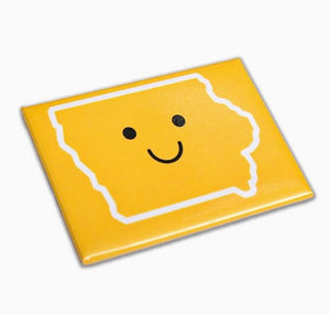 Smiley Face Iowa Magnet by Bozz Prints