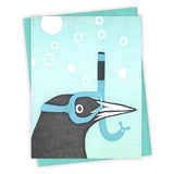 Snorkel Grackle Card by Burdock & Bramble