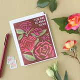 You Are So Dear To Me (Roses) Card by Heartell Press