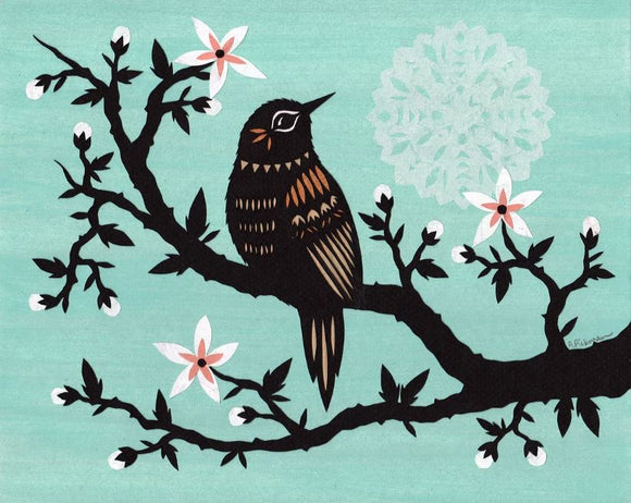 Soft Glow of the Full Flower Moon Print by Angie Pickman