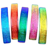 Dichroic Glass Solid Barrette - Large by Glass Town USA