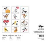 Burdock & Bramble 2025 Songbirds Calendar by Burdock & Bramble