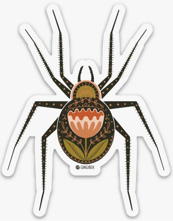 Spider Sticker by Gingiber