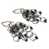 Multi-Interlock Hook Earrings with Stones by MPR Jewelry