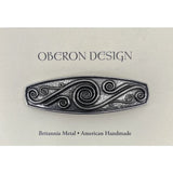 Spiral Hair Barrette by Oberon Design