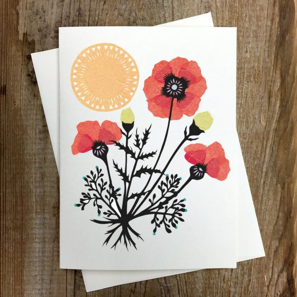Spring Flowers Greeting Card by Angie Pickman