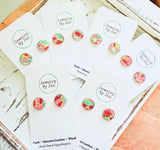 Stud Earrings: Spring Splash by Jewelry By Jen