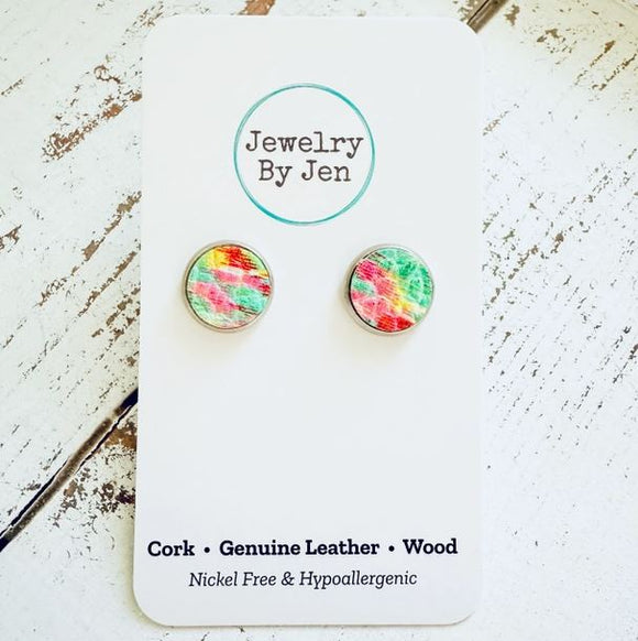 Stud Earrings: Spring Splash by Jewelry By Jen