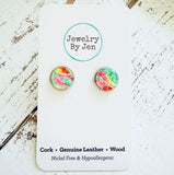 Stud Earrings: Spring Splash by Jewelry By Jen