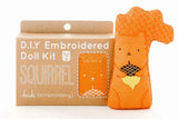 Squirrel Embroidery Kit by Kiriki Press