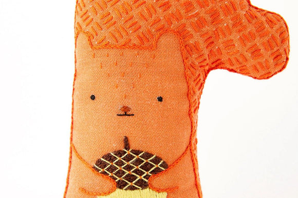 Squirrel Embroidery Kit by Kiriki Press