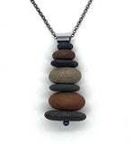 Stacked Rock Necklace by Jennifer Nunnelee