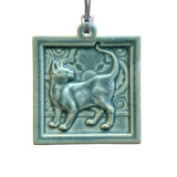 Standing Cat Tile Ornament by Whistling Frog